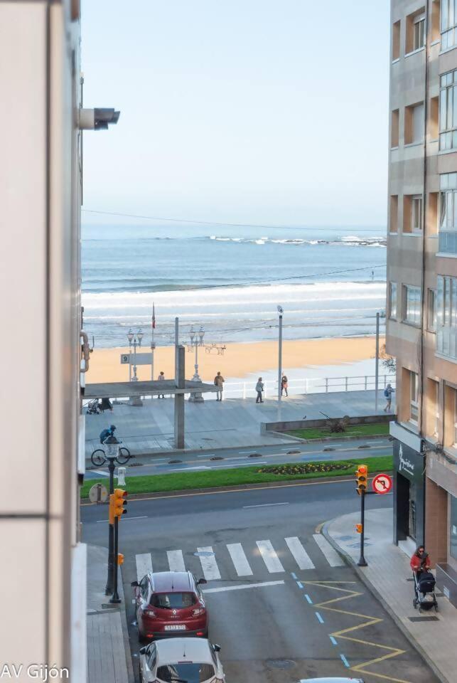 Apartamento La Playa 17 Gijón Buitenkant foto